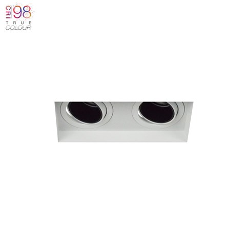 Image of Andes 2 Twin Adjustable Plaster In LED Downlight