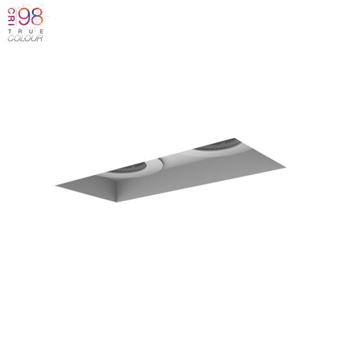 Image of Eiger 2 Twin IP65 Fixed Plaster In LED Downlight