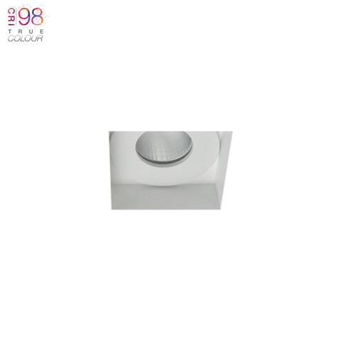 Image of Eiger Mini 1-S Square IP65 Fixed Plaster In LED Downlight