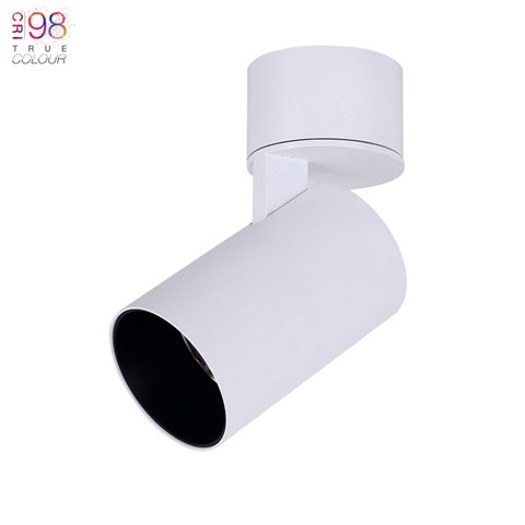 Image of Alps Mono 15W True Colour CRI98 LED Adjustable Surface Mounted Spot Light (Remote Driver)